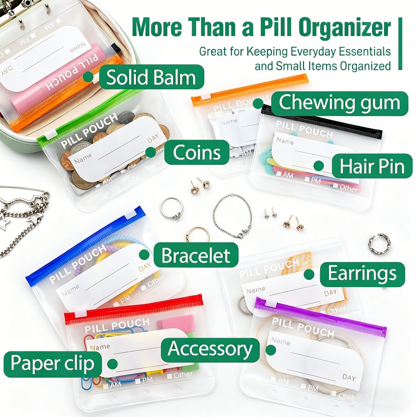 💊 A8 Waterproof Pill Pouch Set