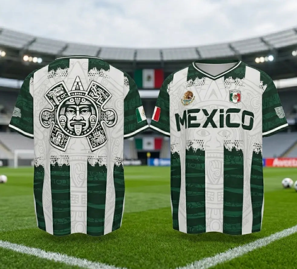 🇲🇽 2026 Mexico Aztec Calendar Soccer Jersey ⚽☀️