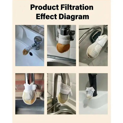 💧 Universal Faucet Filter Bag (20pcs)  – Cleaner Water in Seconds