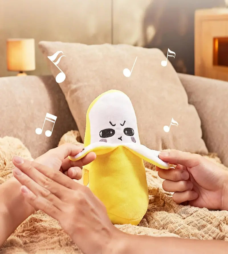 🍌 Interactive Rhythm Plush Toy Set 🎵 Banana • Strawberry • Carrot Music Plush Collection