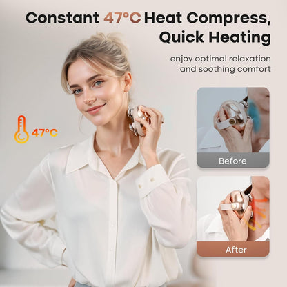 Waterproof Head & Body Massager, Perfect Gift for Men & Women