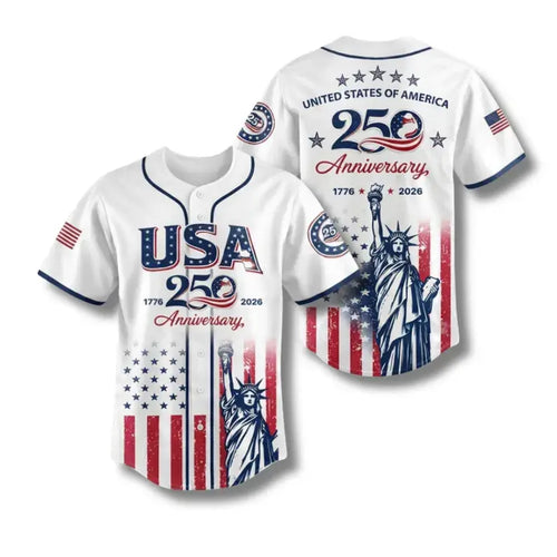 🇺🇸 USA 250th Anniversary Baseball Jersey – 1776–2026 Semiquincentennial Edition
