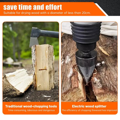 Heavy-Duty Electric Drill Bits,Simple Firewood Splitter