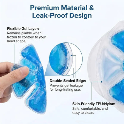 ❄️Reusable Cooling Gel Ice Packs for Hard Hats & Caps