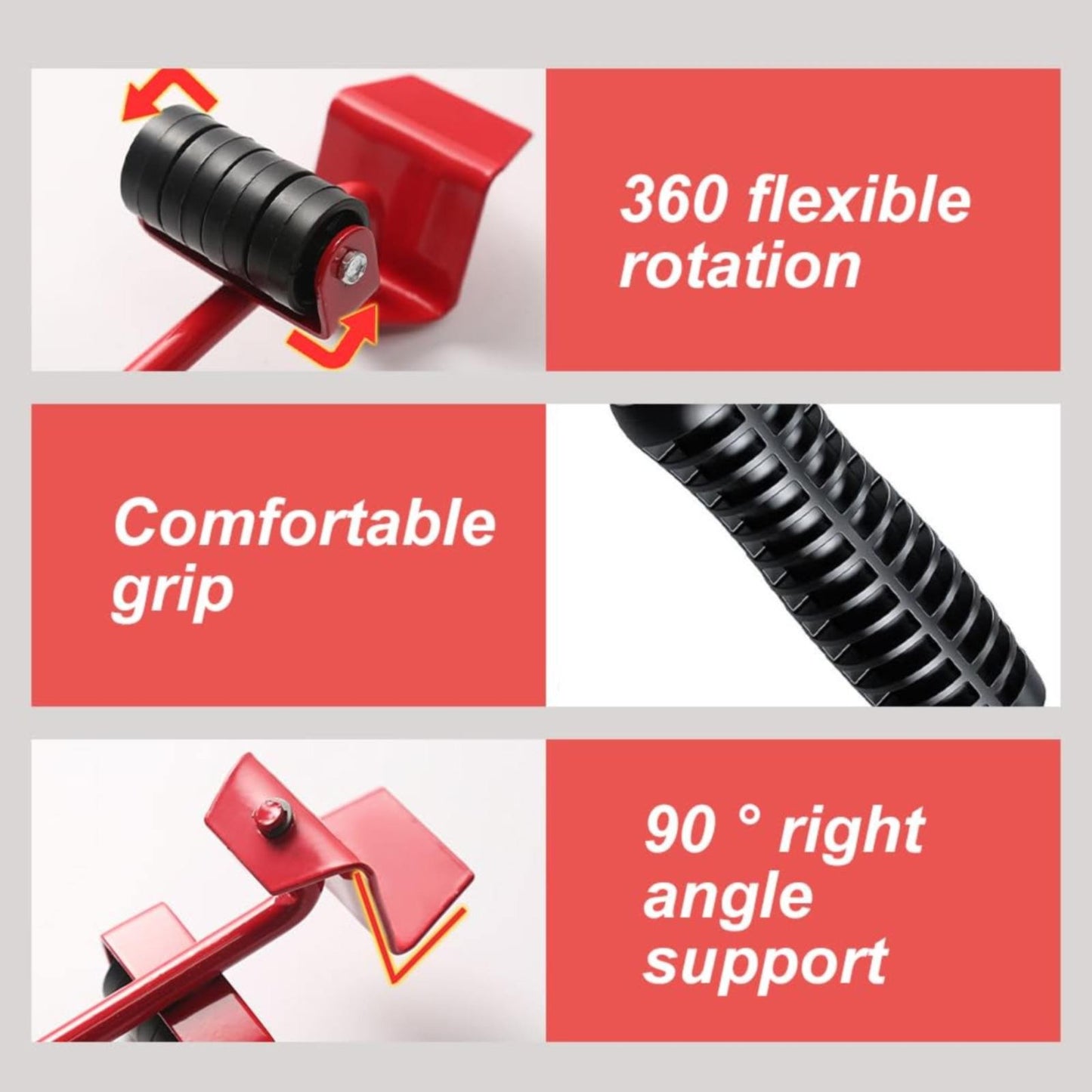 Furniture Lift Mover Tool Set with 4 Wheels