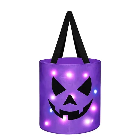 Light Up Halloween Candy Buckets For Trick Or Treating