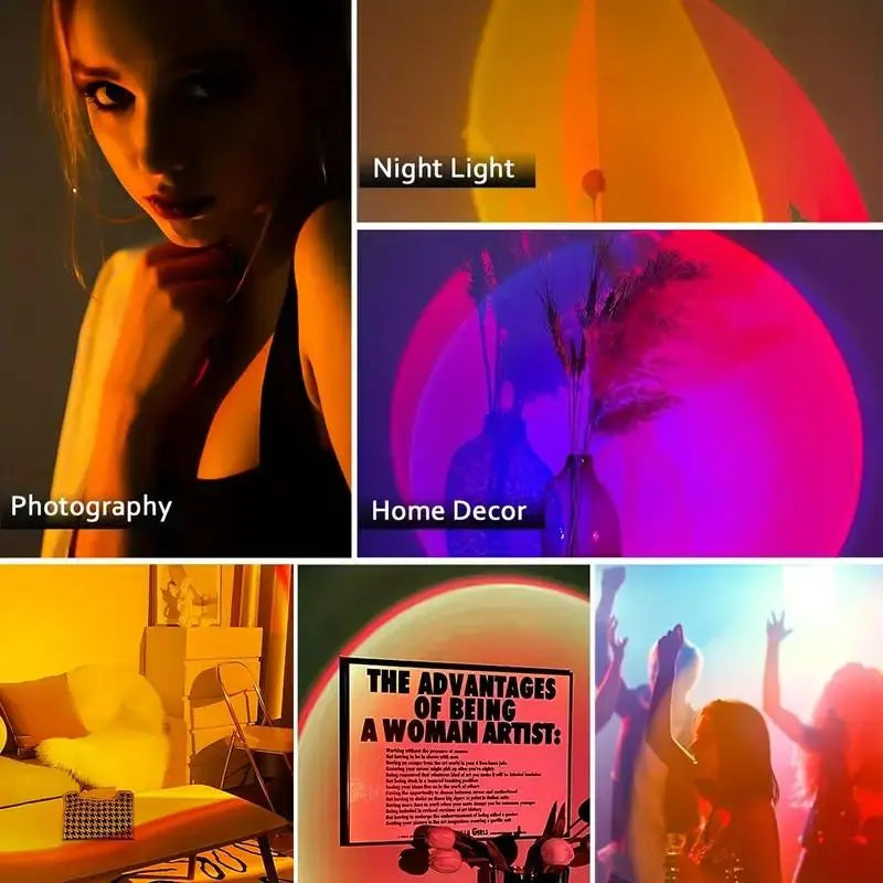 Smart Rechargeable Motion Sensor Night Light – RGB Ambient Wall Lamp
