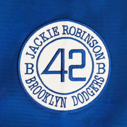 Mens Brooklyn 42 Robinson Baseball Jersey – Legend Vintage Embroidered HipHop Blue Jersey