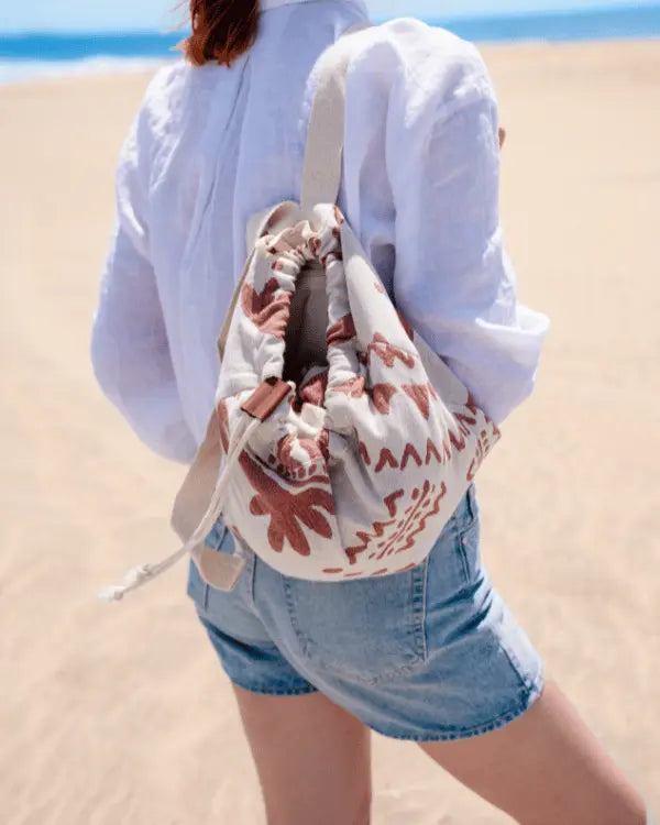 2-in-1 Sand Resistant Beach Towel Backpack