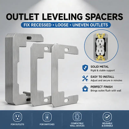 ❤️Flush-Fit Metal Wall Plate Spacers for Outlet Repair