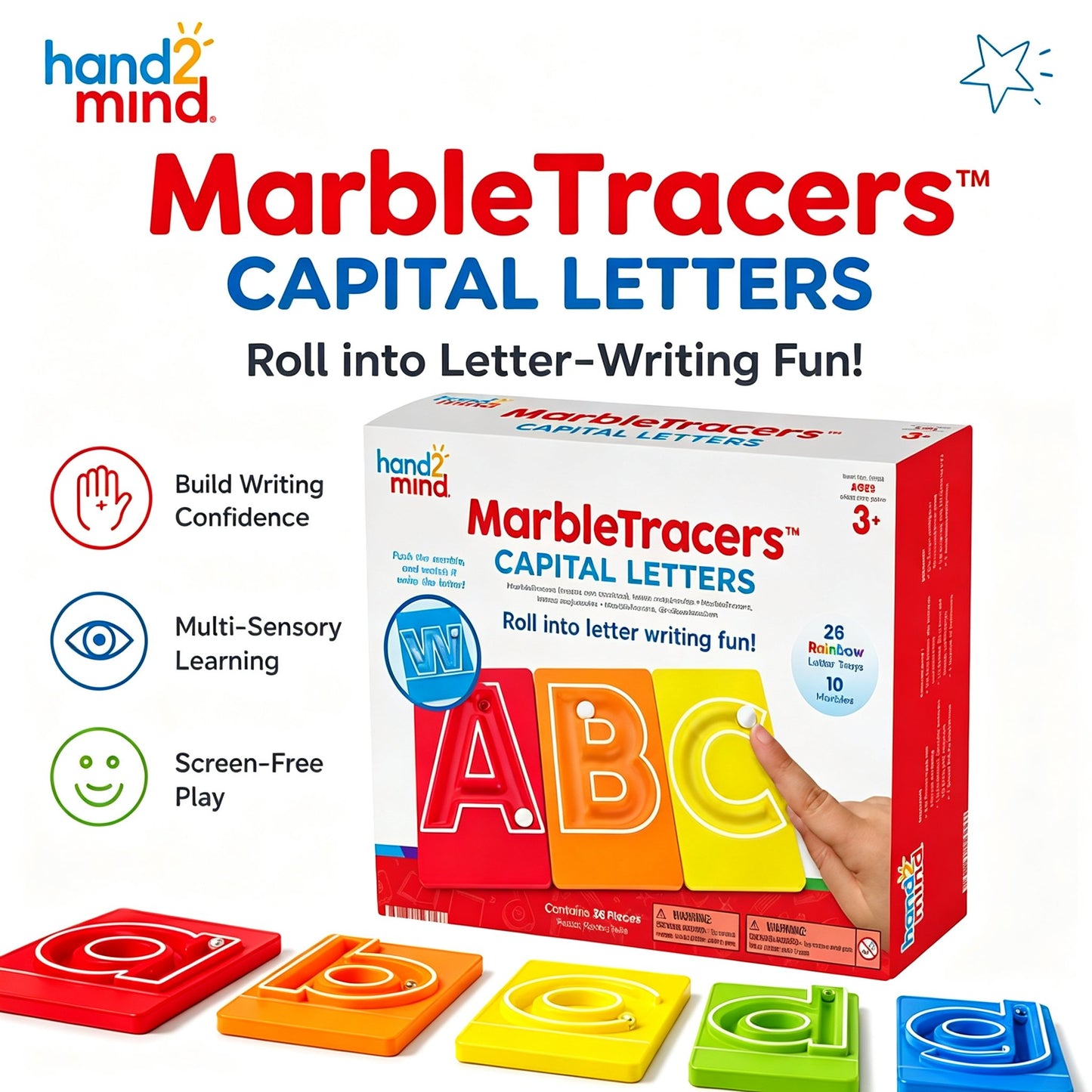 Marble Tracers Roll Into Letter-Writing Fun