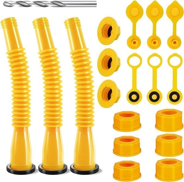 Upgraded Gas Can Spout Replacement Kit – Flexible Leak-Resistant Fuel Nozzle for Most 1–10 Gallon Cans