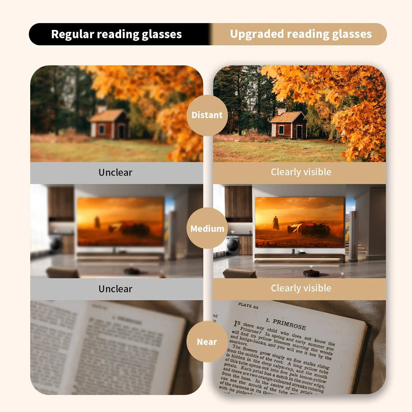 ✨LAST DAY Buy 1 Get 1 Free👓✨ Auto-Adjusting HD Reading Glasses