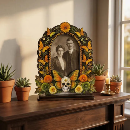 🎁Día de los Muertos Wooden Photo Frame Decor – A Meaningful Tribute To Those We Remember