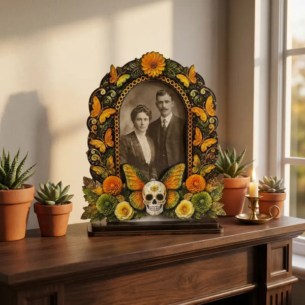 🎁Día de los Muertos Wooden Photo Frame Decor – A Meaningful Tribute To Those We Remember