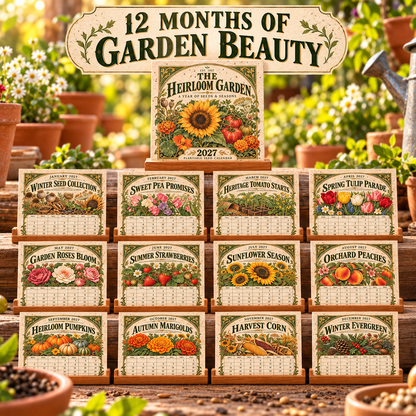 🎉🌻 2027 The Heirloom Garden Plantable Seed Calendar