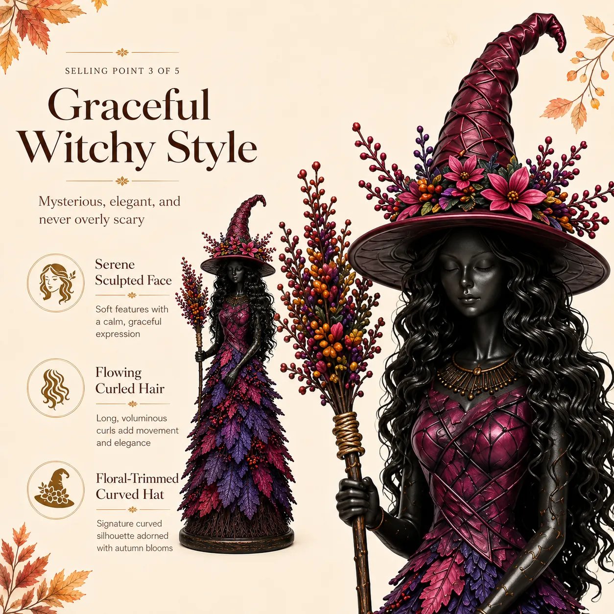🧙‍♀️Enchanted Autumn Witch Figurine (📦Buy 2 Free Shipping)