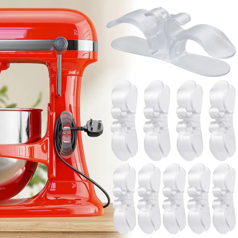 10-Pack Kitchen Appliance Cord Organizer Hooks