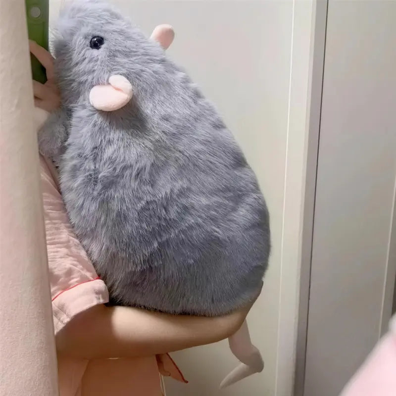 🐭 Fancy Rat Plush Toy – 14"/20" Oversized Mouse Stuffed Animal Gift for Kids & Adults