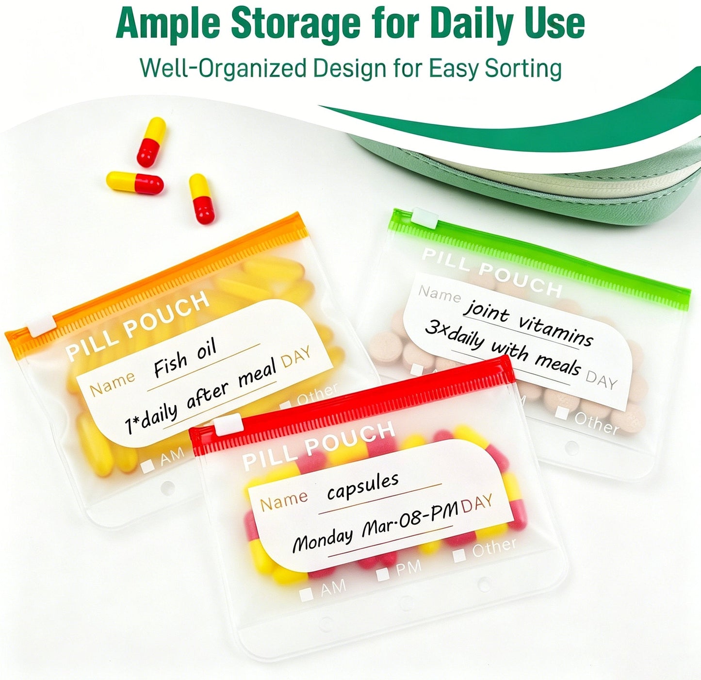 💊 A8 Waterproof Pill Pouch Set