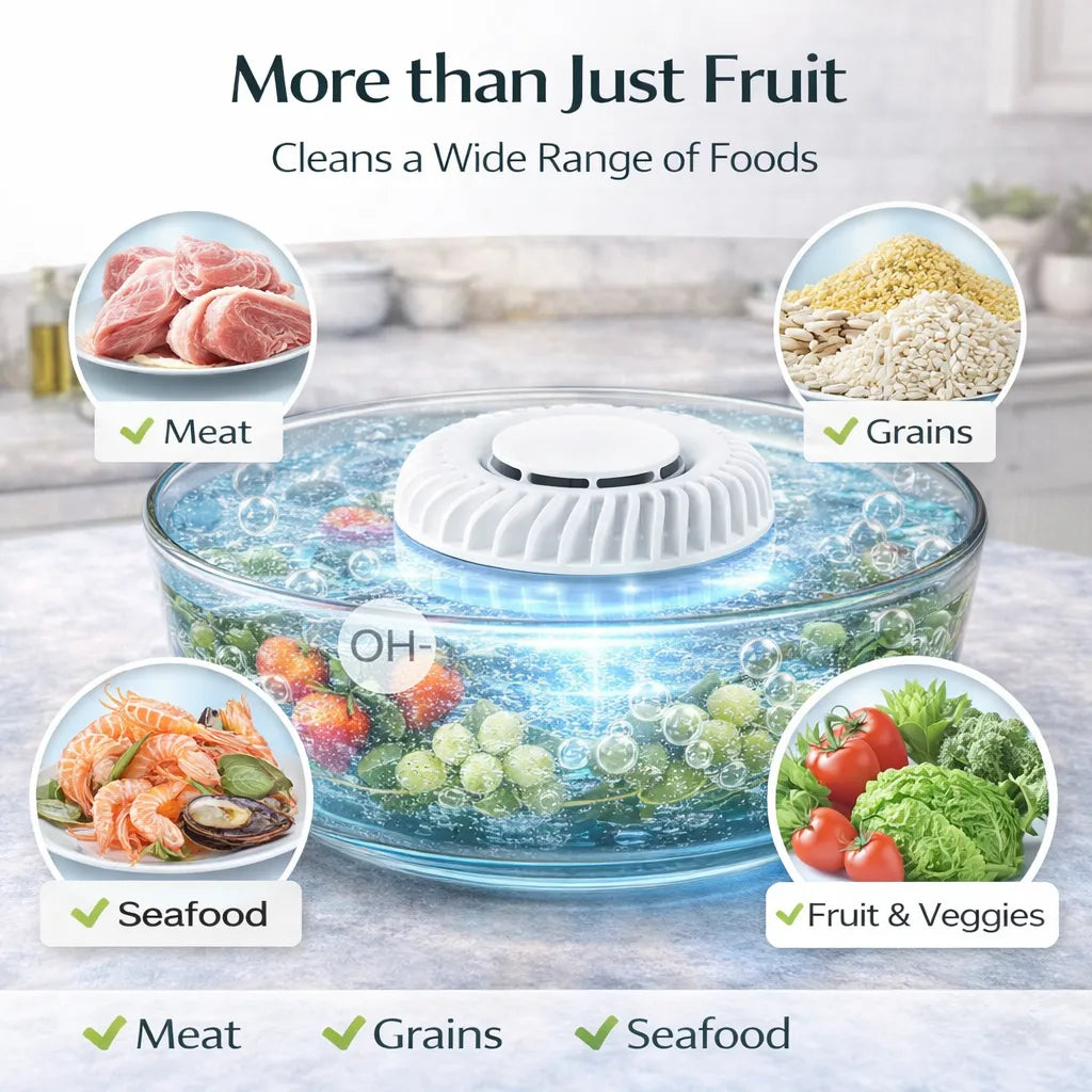 🥬✨ Fruit & Vegetable Washer – Removes Pesticides & Bacteria, No Chemicals Needed