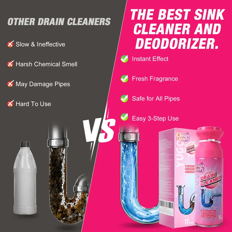 Household Foam Mousse Drain Cleaner &amp; Clog Remover