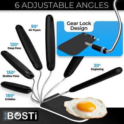 Adjustable Angle Spatula – 7 Positions Kitchen Essential Gadget