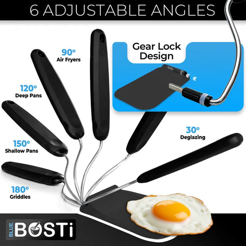 Adjustable Angle Spatula – 7 Positions Kitchen Essential Gadget