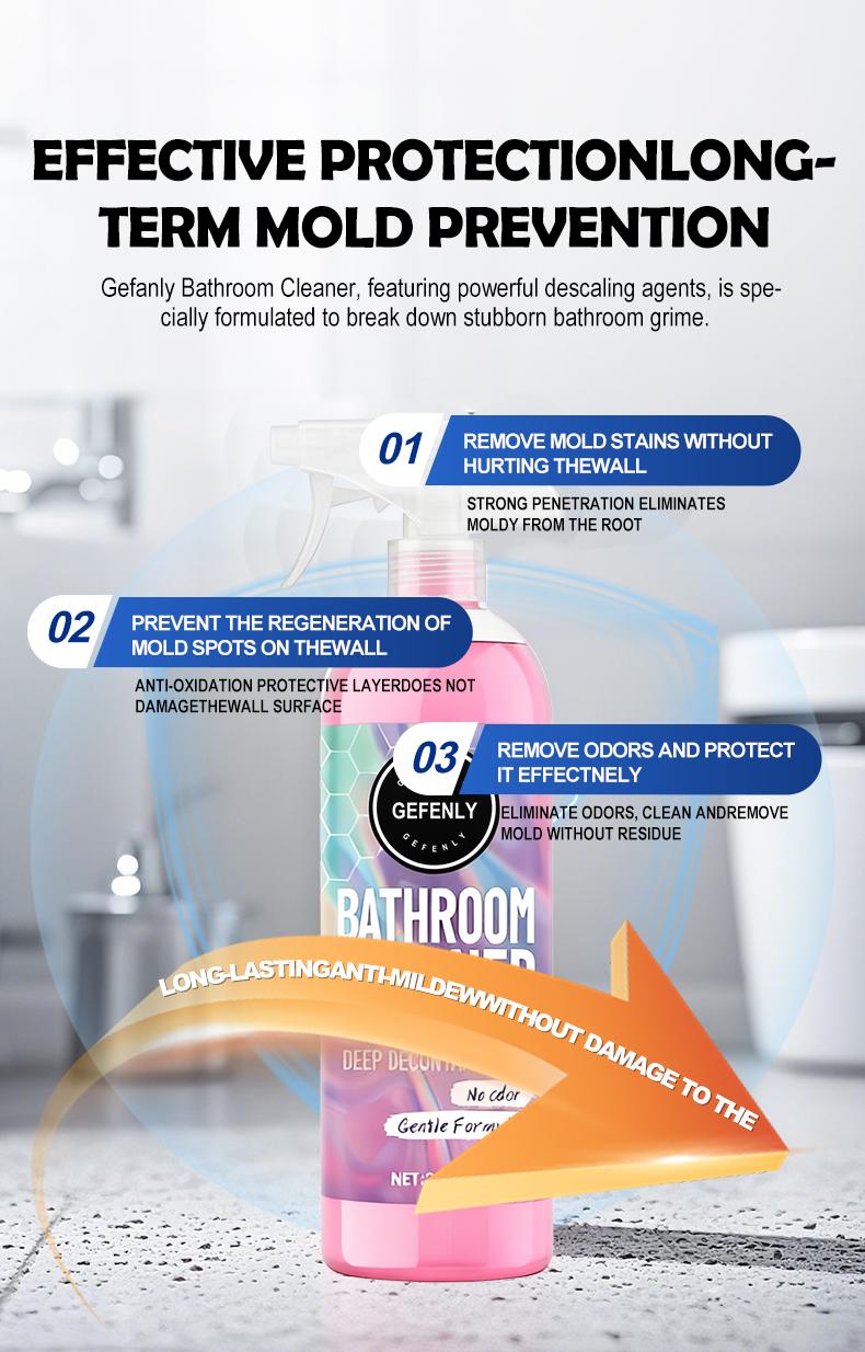 Bathroom Cleaner Powerfully Removes Limescale