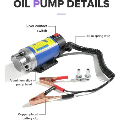 🎁12V 100W Electric Oil Extractor Pump With Copper Motor