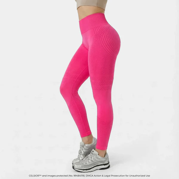 High-Waist Hüft-Lifting Yoga Leggings – Schnelltrocknende Stretch-Fitnesshose