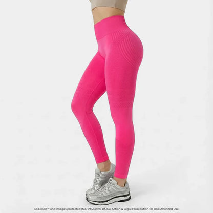 High-Waist Hüft-Lifting Yoga Leggings – Schnelltrocknende Stretch-Fitnesshose