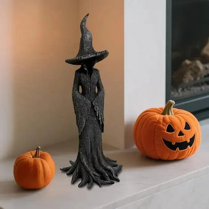 Painted Enchanting Witch Statue