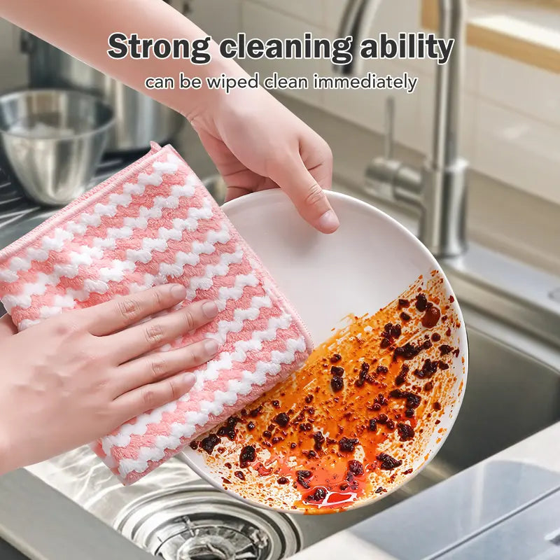 10PCS Ultra-Fine Microfiber Cleaning Cloths (Mixed Colors)