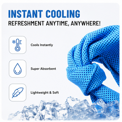🧊Portable Instant Cooling Towel with Storage Bottle