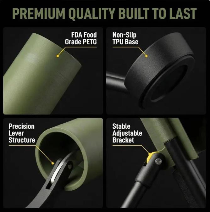 Beer Bottle Mortar Opener – Tactical Cap Launcher & Desktop Beer Opener