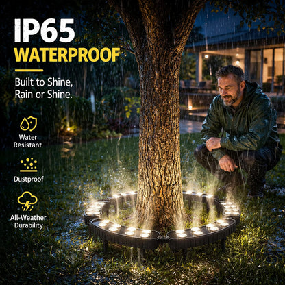 🌳 LED Ring Tree Light (Single Piece) | Outdoor Waterproof 360° Landscape Spotlight for Trees, Gardens & Pathways