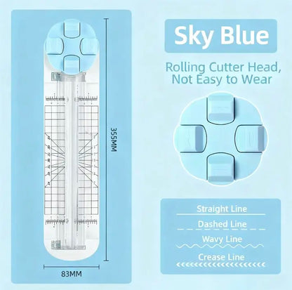 4-in-1 Paper Cutter & Trimmer for Straight, Wave, Perforated & Creasing ✂️
