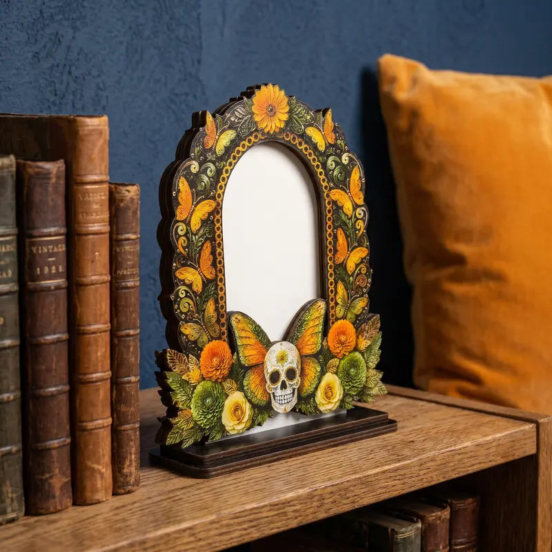 🎁Día de los Muertos Wooden Photo Frame Decor – A Meaningful Tribute To Those We Remember