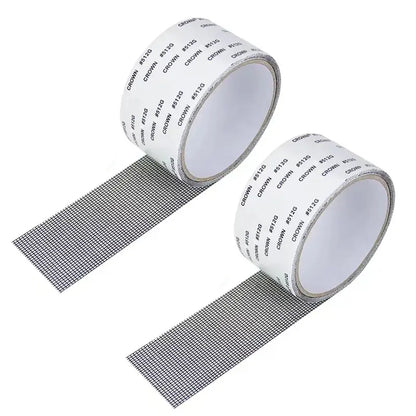 Window Screen Repair Tape – Strong Fiberglass Mesh Adhesive Patch for Door & Window Screen Fixing (2in x 78in, 2pcs)