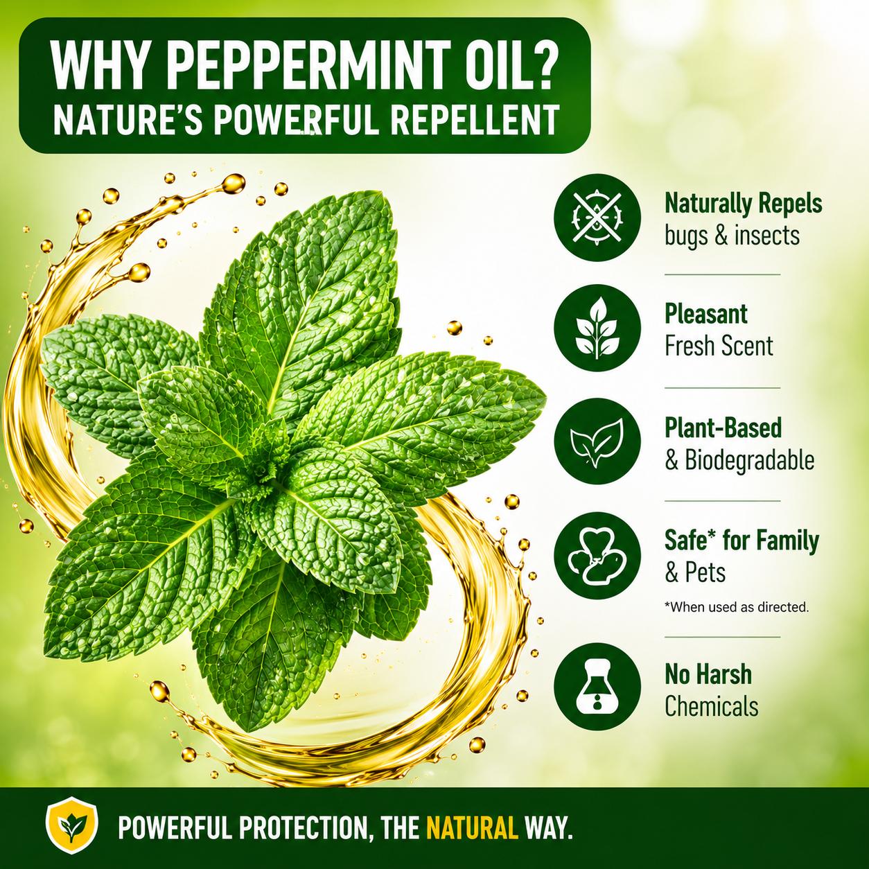 🍃Peppermint Oil Bug Spray – Indoor & Outdoor Pest Control for Ants. Spiders & Roaches