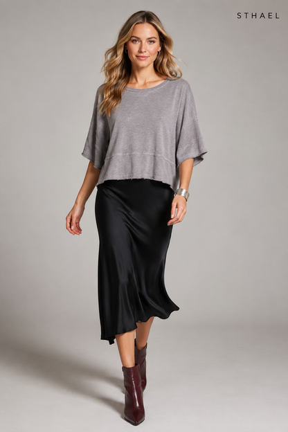 Women's Batwing Oversized T-Shirt – Loose Fit Casual Top