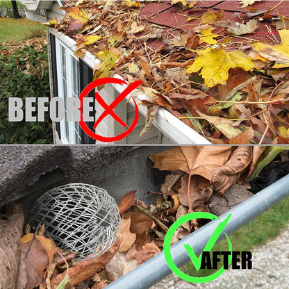 🎁8-Piece Aluminum Alloy Gutter Downspout Guard Filters