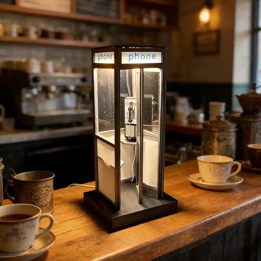 Retro Telephone Booth Night Light: A Home Decor and Gift for Creating an Ultimate Retro Atmosphere