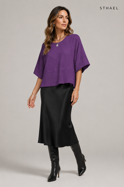 Women's Batwing Oversized T-Shirt – Loose Fit Casual Top
