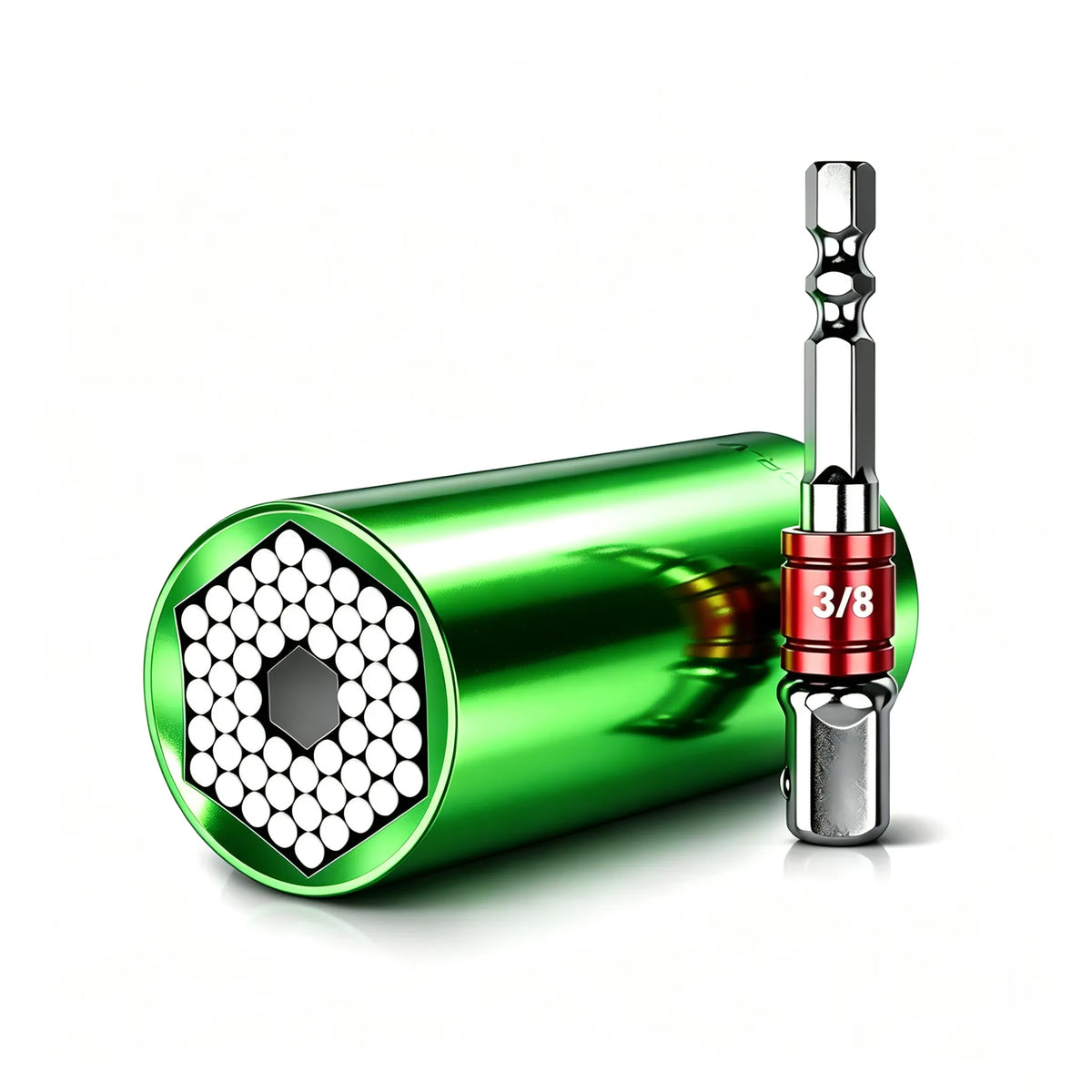 🎁Universal Grip Socket Tool With Power Drill Adapter – 7–19mm