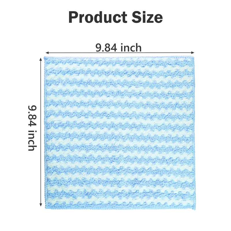 10PCS Ultra-Fine Microfiber Cleaning Cloths (Mixed Colors)