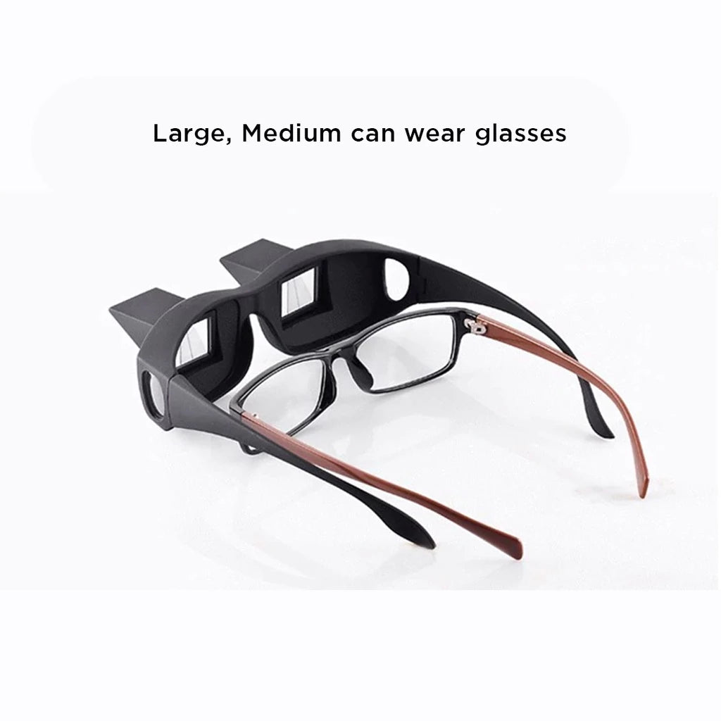 90° Lazy Prism Glasses for Bed Reading & TV
