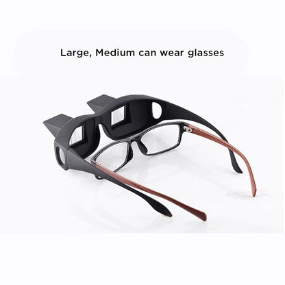 90° Lazy Prism Glasses for Bed Reading & TV