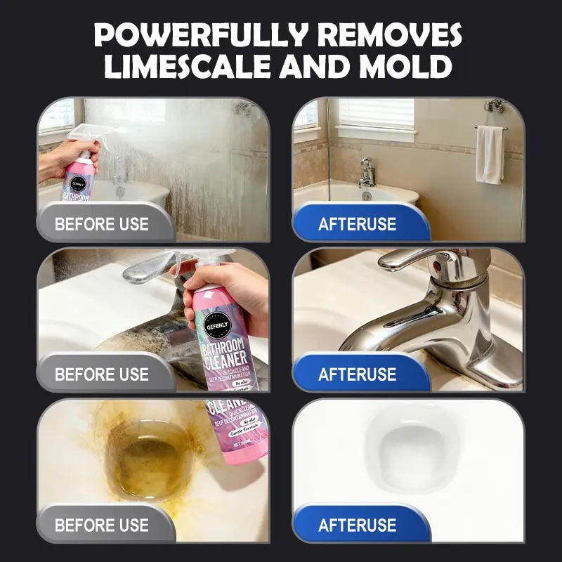 Bathroom Cleaner Powerfully Removes Limescale